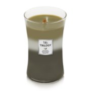 woodwick mountain trail trilogy large hourglass candle with lid removed image number 2