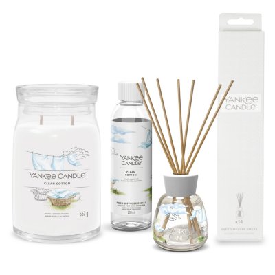 Set de diffuseur de parfum et bougie Signature 4 pièces - Clean Cotton®