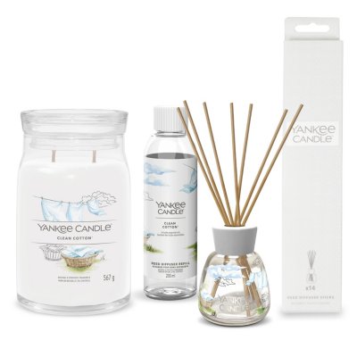 Signature 4 Piece Reed Diffuser & Candle Set - Clean Cotton®