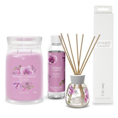 Signature 4 Piece Reed Diffuser & Candle Set - Wild Orchid