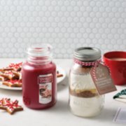 frosty gingerbread large jar candles with cookies image number 5