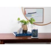 bayside cedar large and medium jar candle on tray image number 2