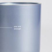 chesapeake bay candle intentions collection be confident indigo poppy medium two wick candle in a white backdrop image number 2