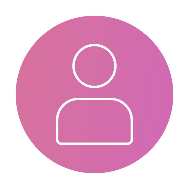 a person icon in a light purple circle