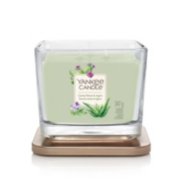 cactus flower and agave medium 3 wick square candle