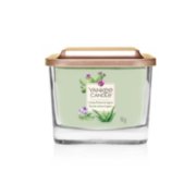 cactus flower and agave square candle