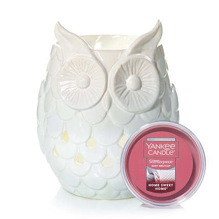 Owl Scenterpiece® Wax Warmer with timer and a Home Sweet Home® Scenterpiece Easy MeltCup