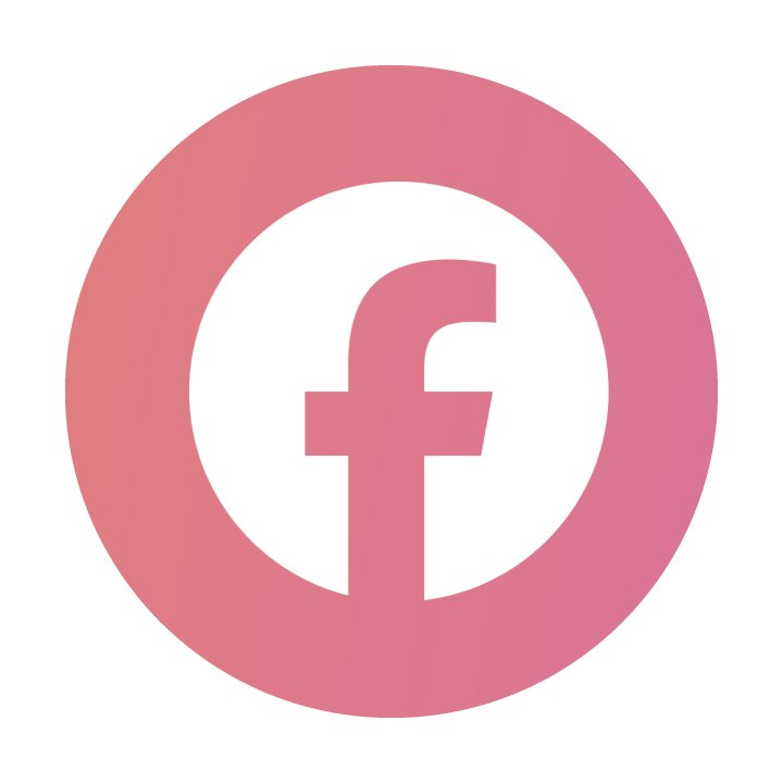 a pink facebook symbol