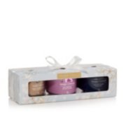 gift set including amber and sandalwood, wild orchid, and bayside cedar yankee candle minis image number 3