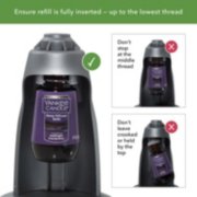 instructions showing how to insert sleep diffuser refill into sleep diffuser image number 1
