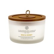 heritage collection milk and honey 3 wick jar candle image number 0
