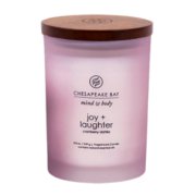 chesapeake bay candle mind and body collection joy and laughter cranberry dahlia medium jar candle image number 1