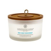sea salt coconut 3 wick coffee table jar candle image number 1