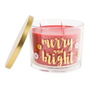 merry and bright 3 wick jar candle image number 1