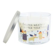 sweater weather is better together 3 wick jar candle image number 2
