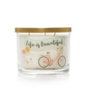 life is beautiful 3 wick jar candle image number 0
