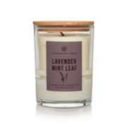 lavender mint leaf half frosted jar candle image number 1