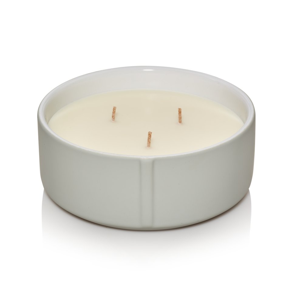 minimalist collection clary sage soft touch 3 wick ceramic candle
