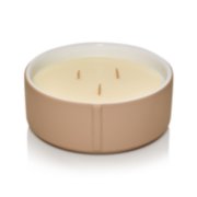 cafe dolce minimalist collection soft touch 3 wick ceramic jar candle image number 2