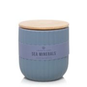 sea minerals minimalist collection medium ribbed jar candle image number 0