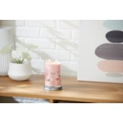 signature pink sands large tumbler candle lit on side table image number 2