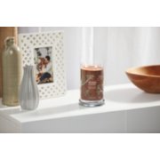 praline and birch signature large tumbler candle on table image number 3