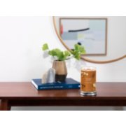 bayside cedar large tumbler candle on table image number 2