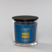 indigo woods medium 2 wick scented tumbler candle