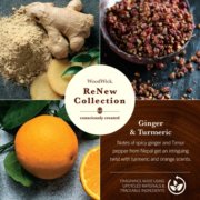 photo collage of woodwick renew collection ginger and turmeric image number 2