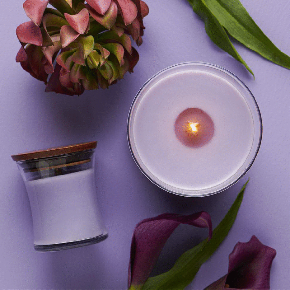 floral scented candles