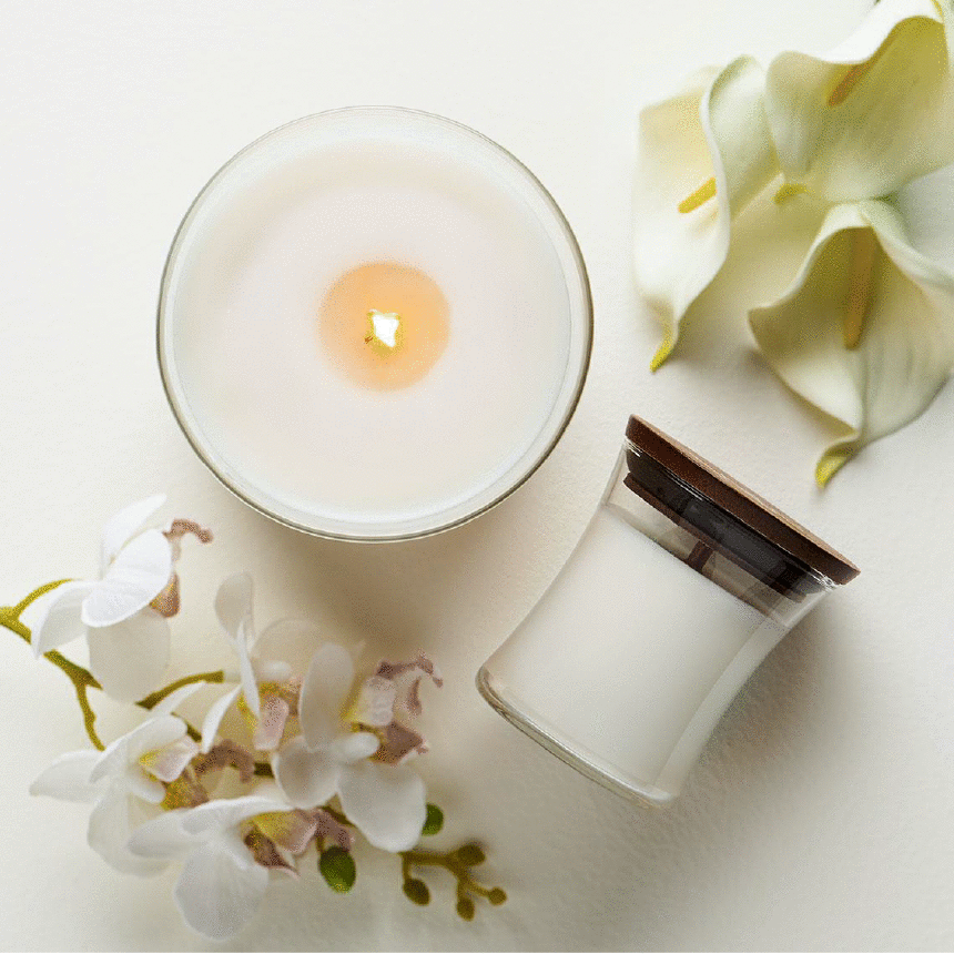 floral woodwick candles