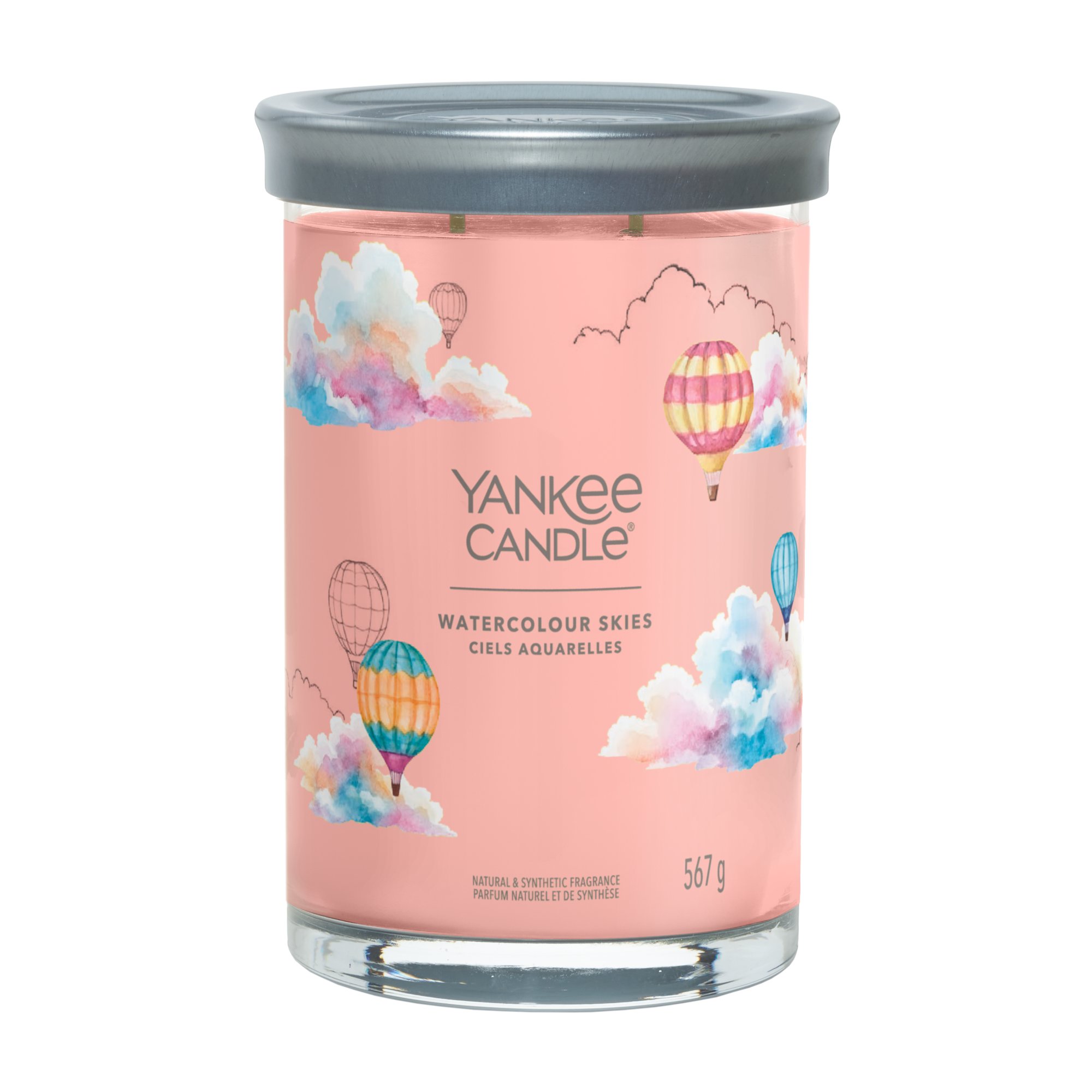 Watercolour Skies Candela tumbler grande Signature - Candele grandi  Signature