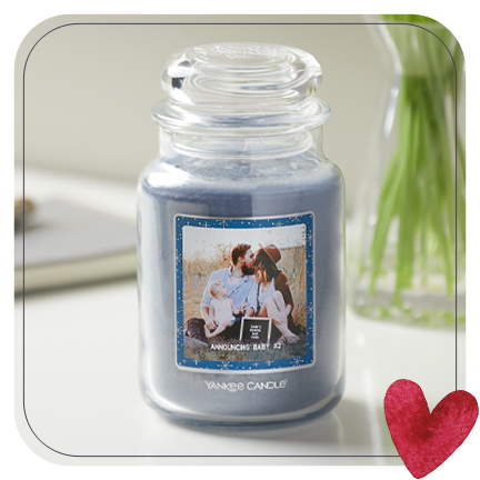 Etichetta personalizzata (per giara grande Yankee Candle)