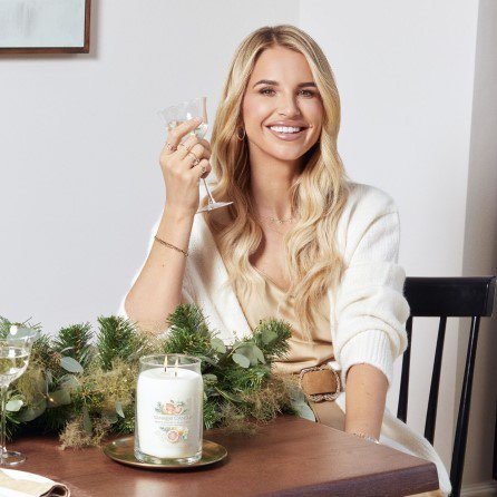 Vogue Williams with a Clean Cotton® Candle