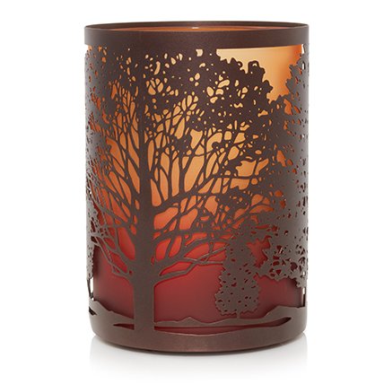 trees jar candle holder