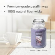 lavender vanilla original large jar candle with product information image number 4