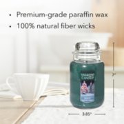 magical frosted forest original large jar candle with product information image number 4
