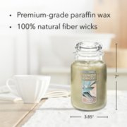 sage and citrus original large jar candle with product information image number 3