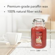 sugared cinnamon apple original large jar candle with product information image number 4