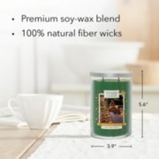 tree farm festival large two-wick tumbler candle with product information image number 3